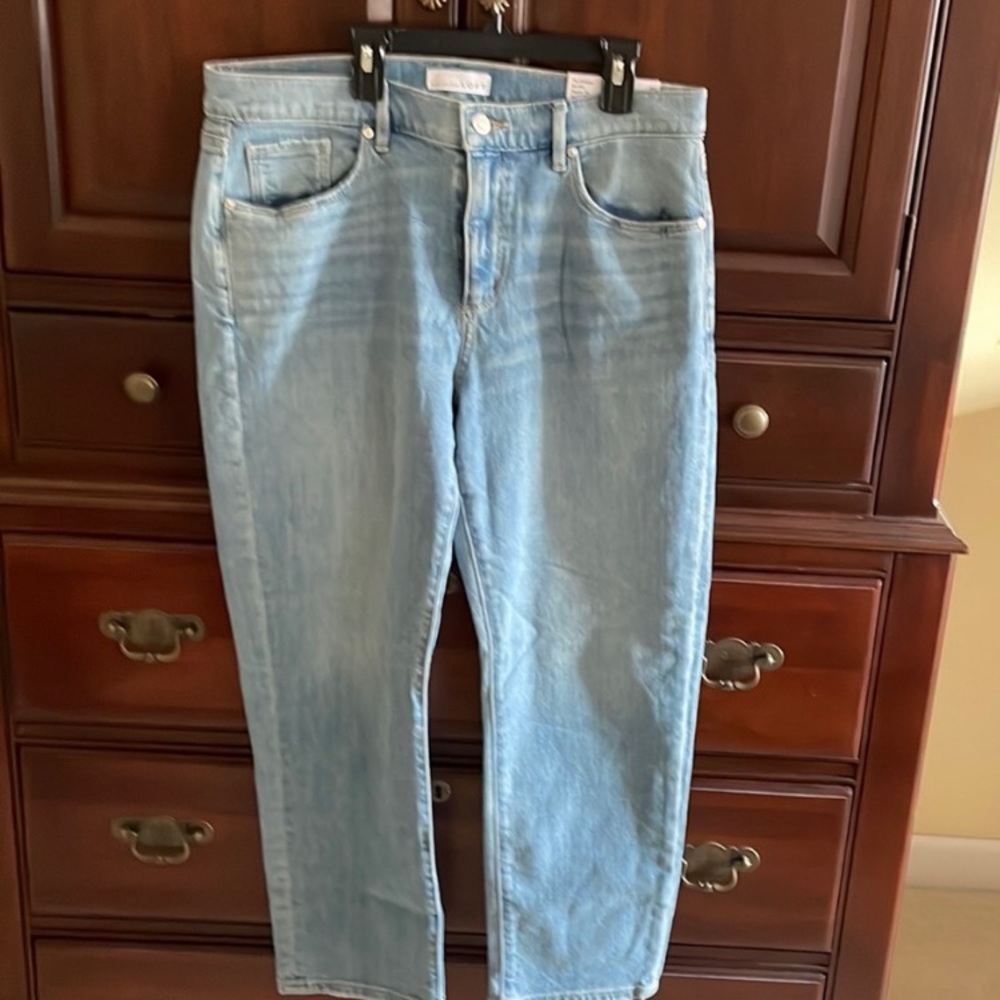 NWT Loft Super Soft Girlfriend Jeans 12 / 31